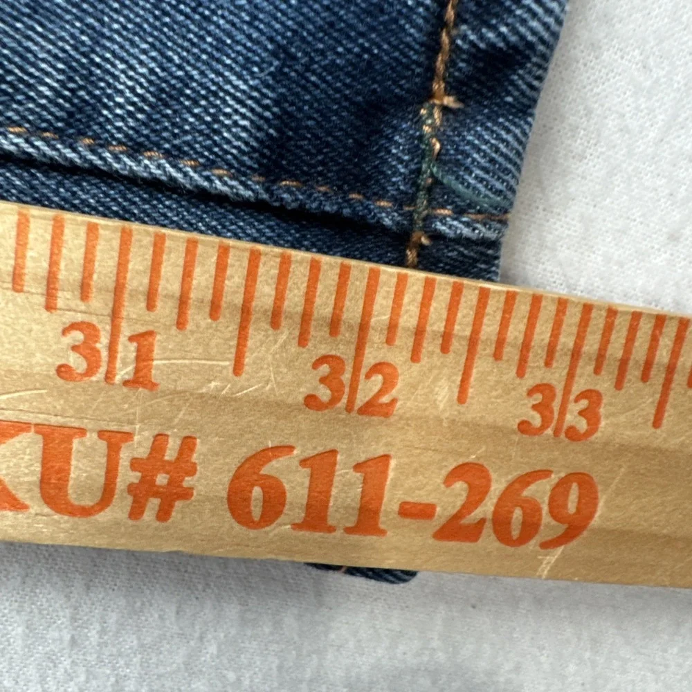 True Religion Ricky Relaxed Straight Mens Blue Jeans  fits 32*32 Denim